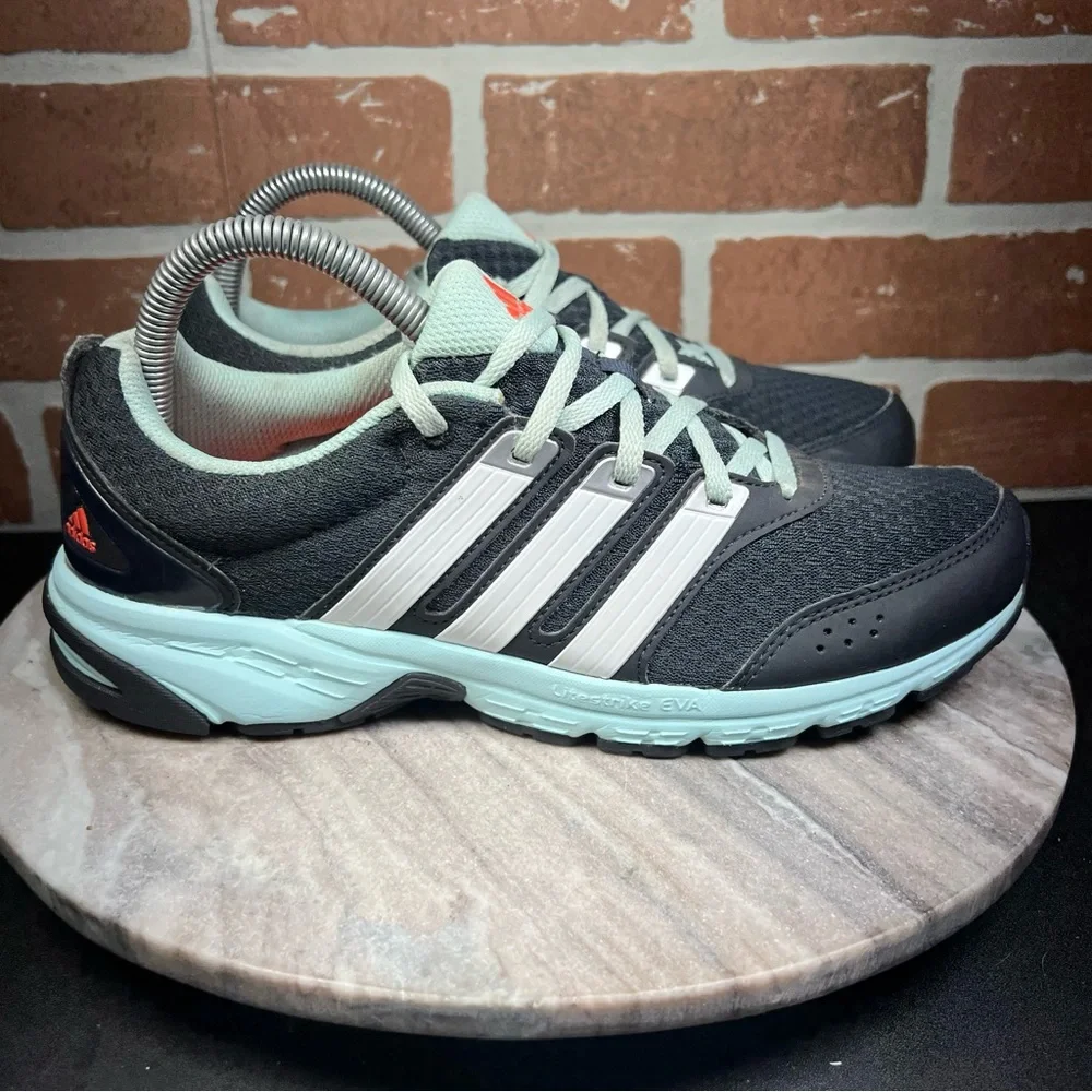Adidas Run Smart Shoes Womens Size 8 Athletic Running Sneakers Black.
